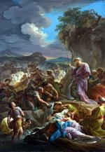 欧洲12-19世纪油画六_GIAQUINTO, Corrado - Moses striking the Rock